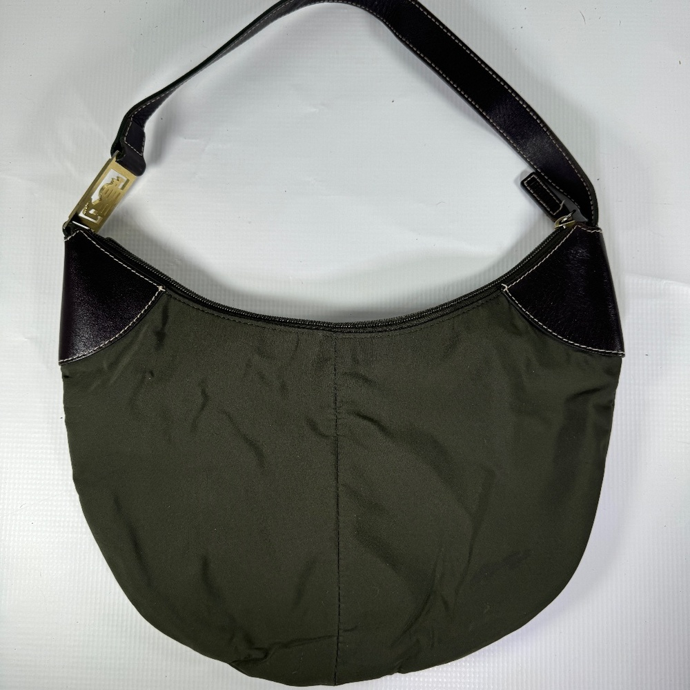 Ralph Lauren Khaki Green Nylon Shoulder Bag